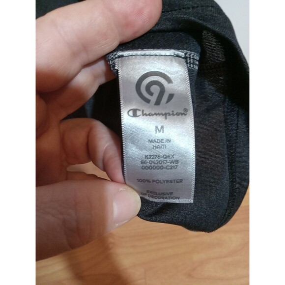 Champion USA Athletic Short Sleeve T-Shirt Sz Medium M Black - Picture 7 of 11